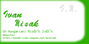 ivan misak business card